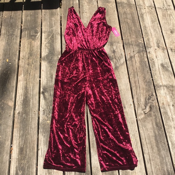 Xhilaration Velvet Jumpsuit - Picture 4 of 11
